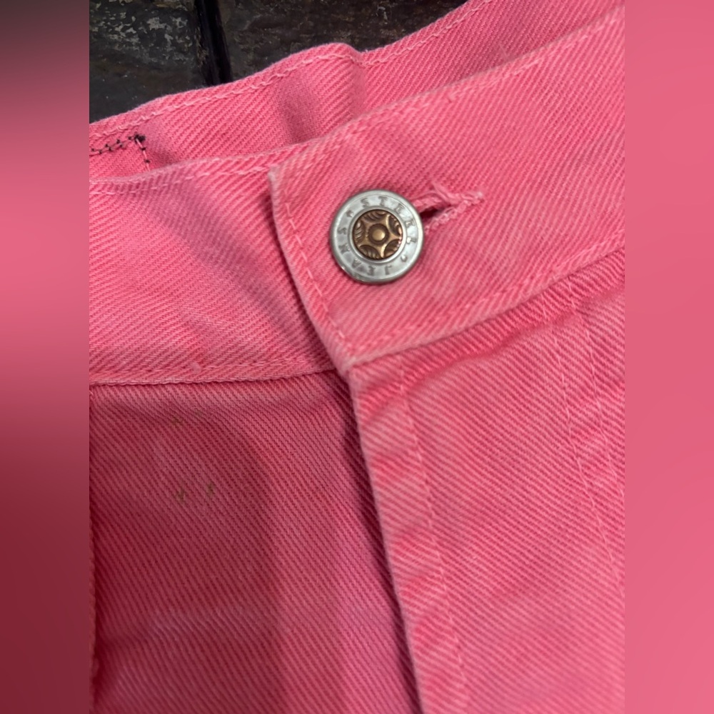 Vintage Steel Jeans 80s 90s Y2K High Rise Pink Shorts sz 9 USA Bermudas EUC - Picture 11 of 12
